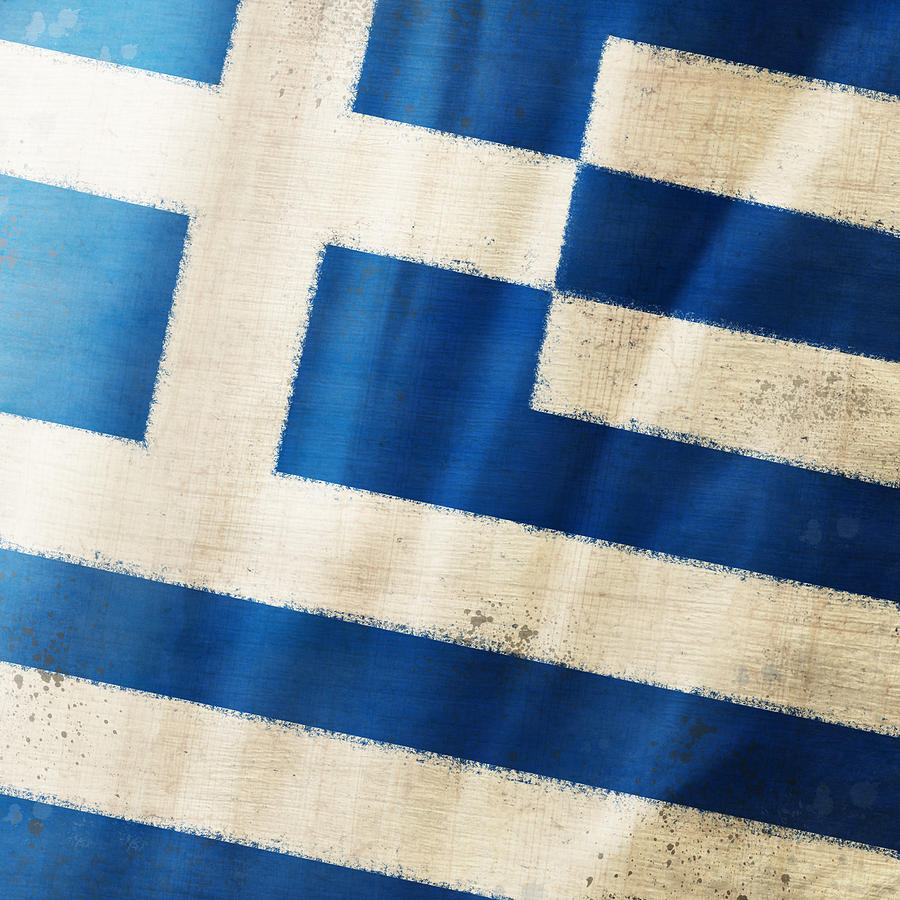 Greece Flag Photograph By Setsiri Silapasuwanchai