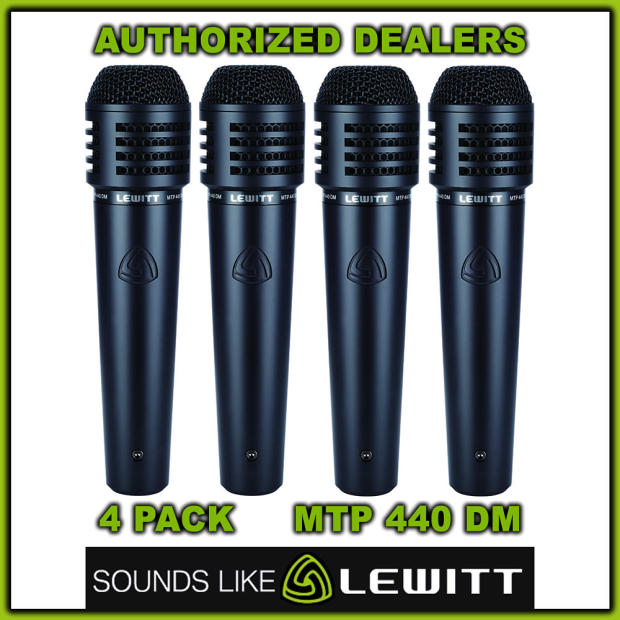 Lewitt Mtp Dm Pack Premium Dynamic Instrument Microphone New