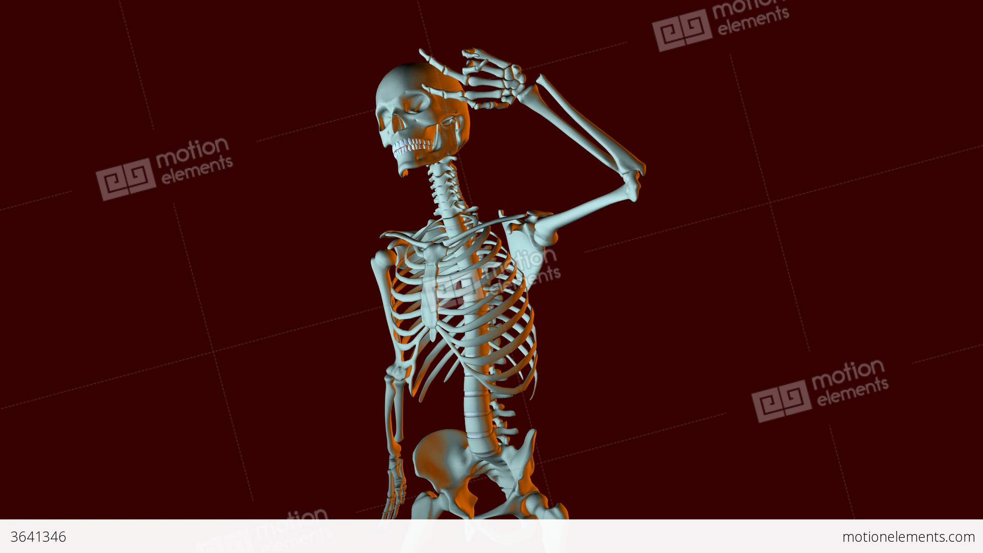 Dancing Skeleton Animation Stock