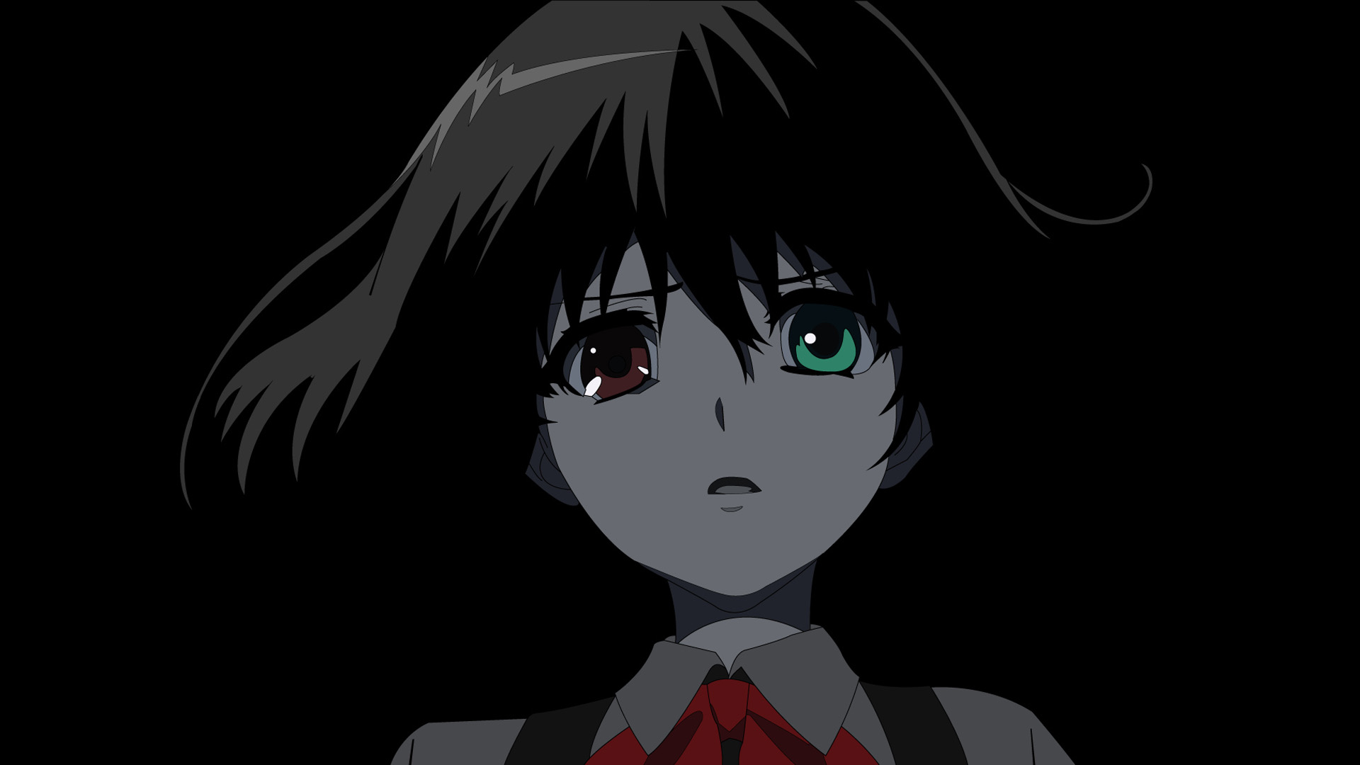 Another Anime Background Mei Misaki Green Eye