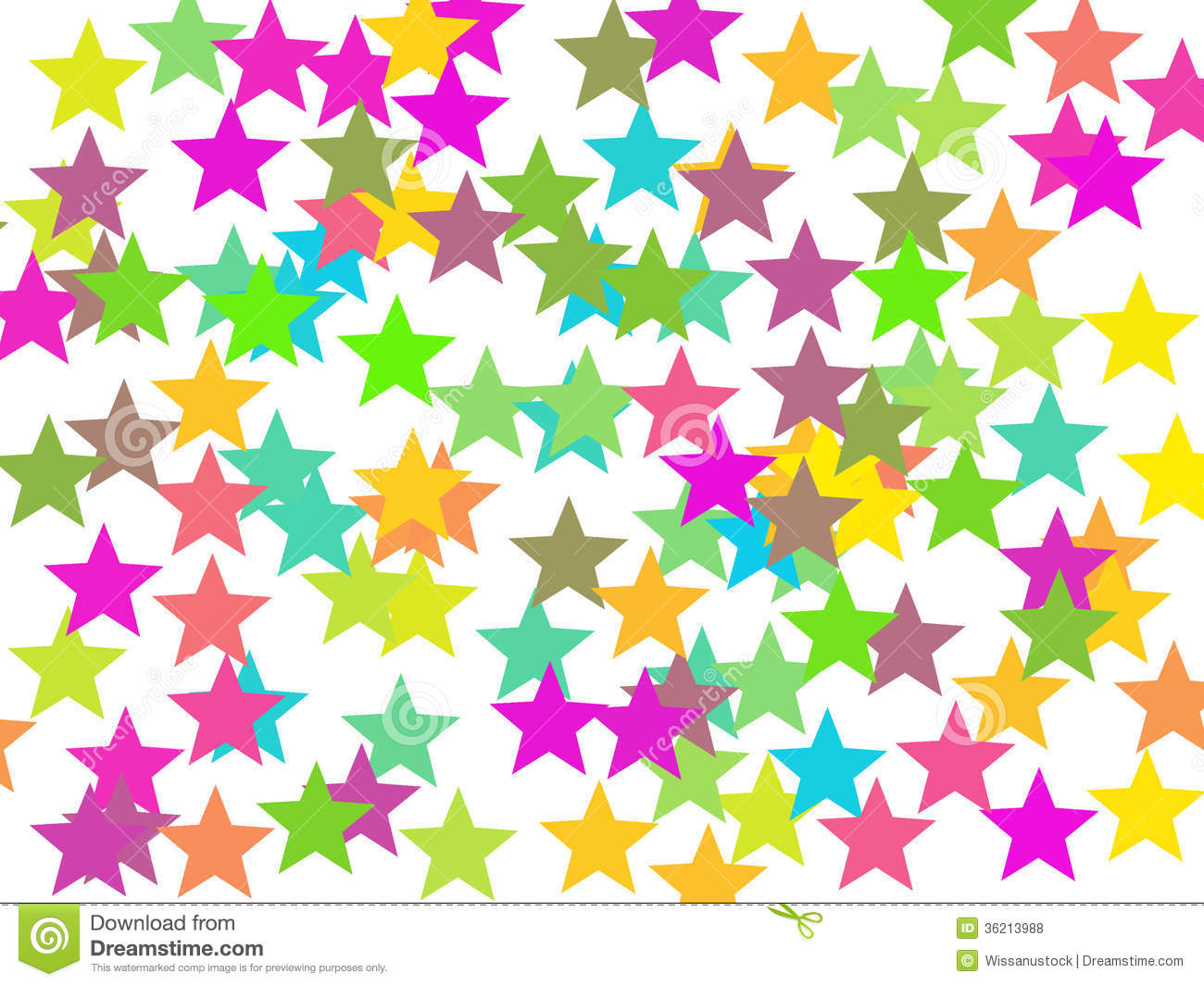 Colorful Stars Background