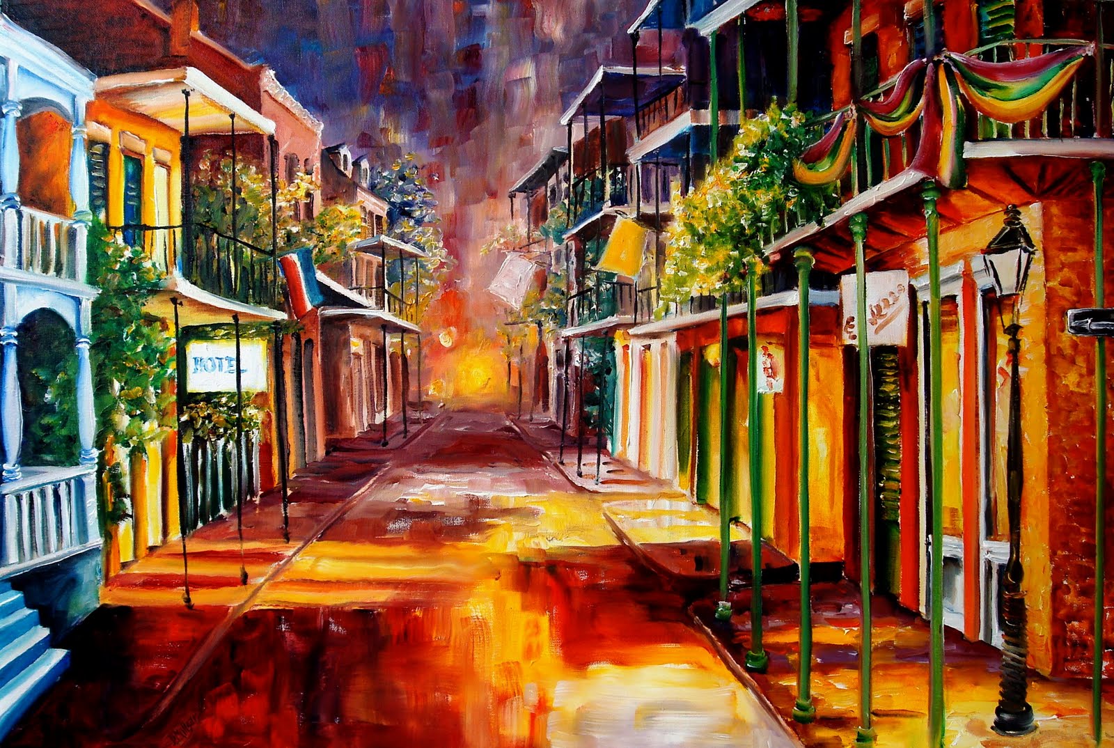 In New Orleans Painting Wallpaper X