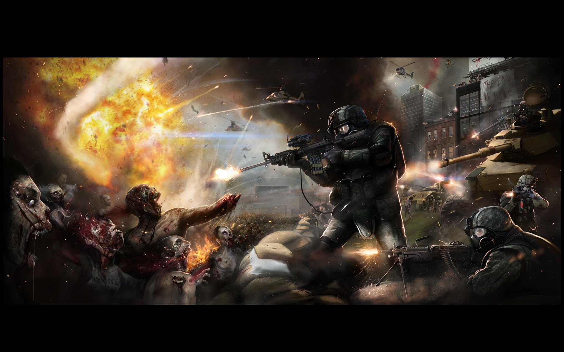 Zombie War Wallpaper HD