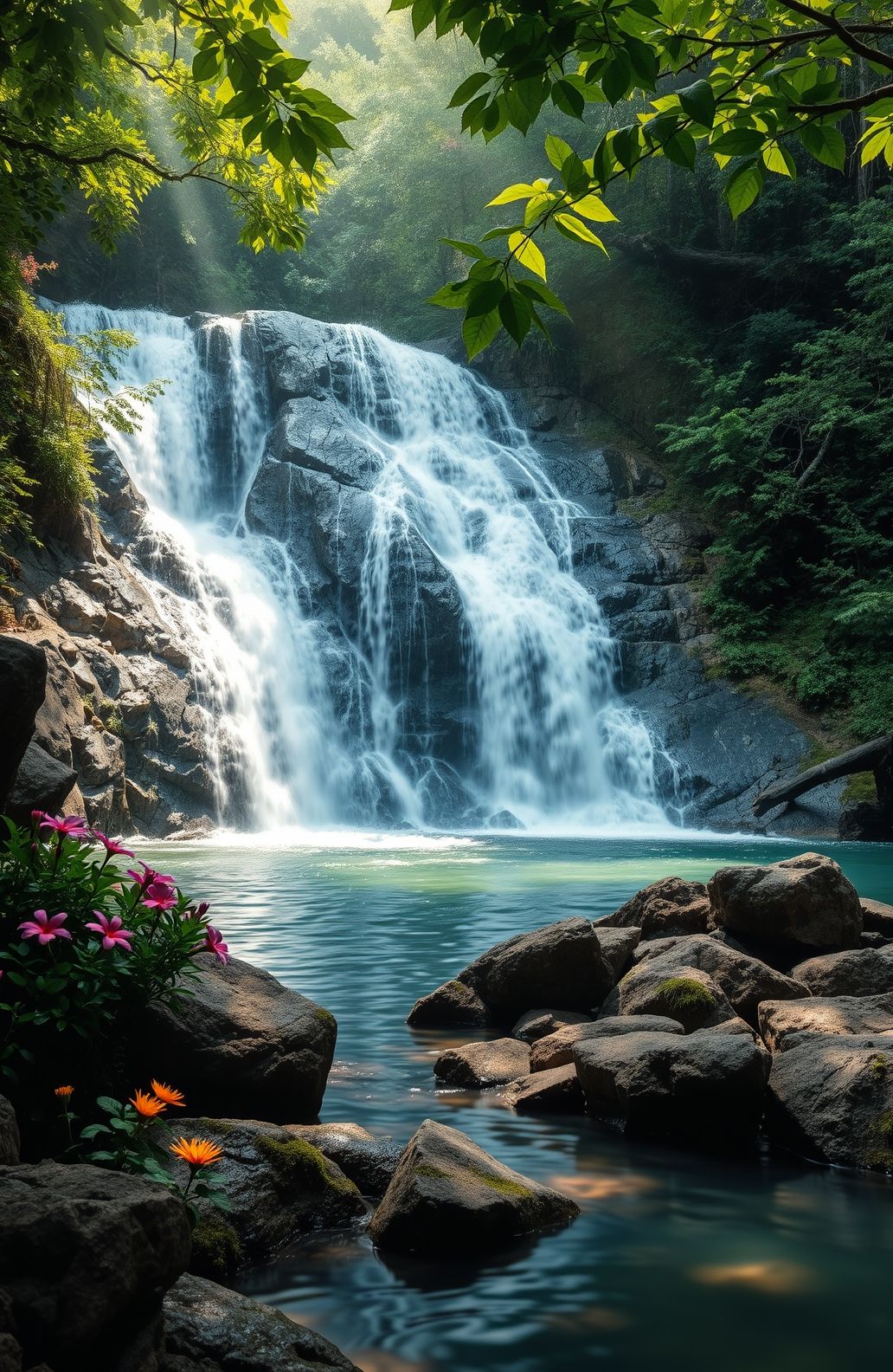 Waterfall Wallpaper With Sound