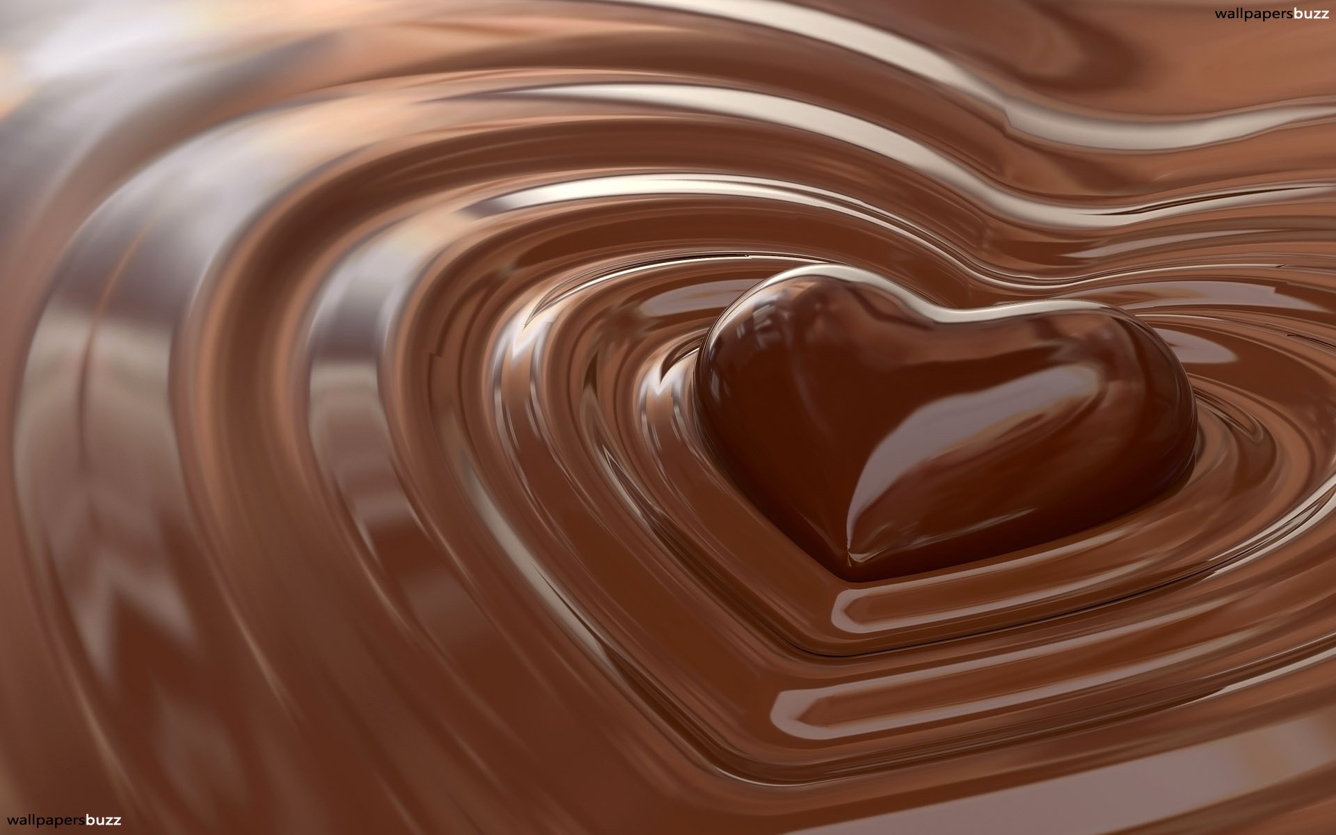 Chocolate Heart HD Wallpaper