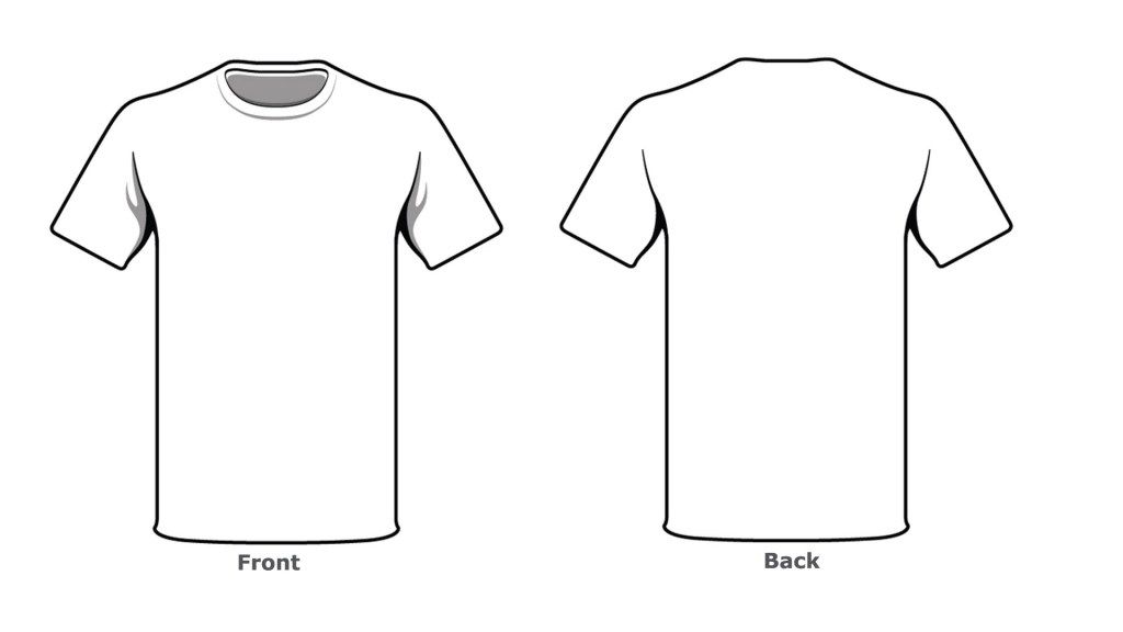 Blank Tshirt Template Front Back Side In High Resolution HD