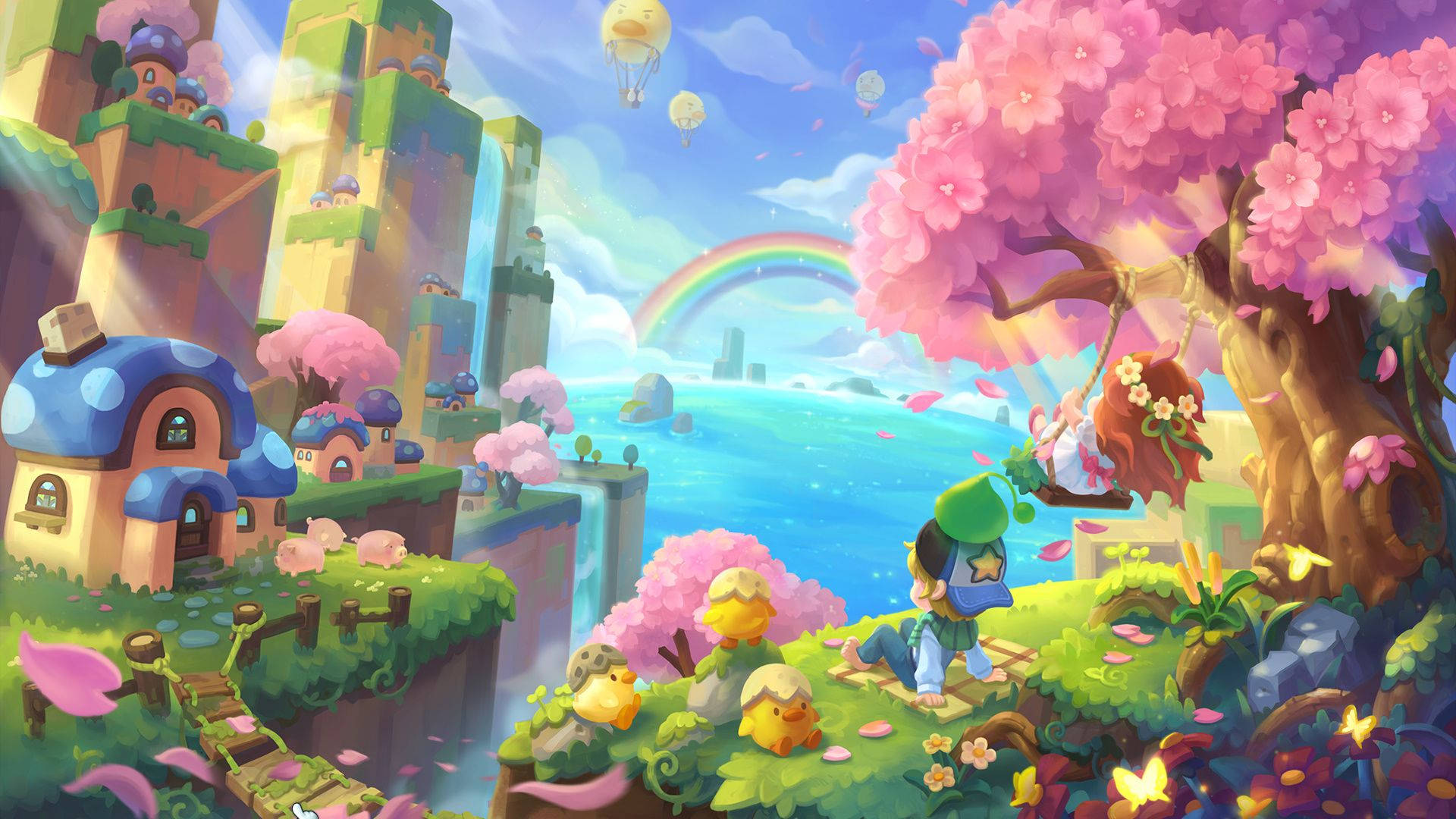 Maplestory Spring Scenery Wallpaper