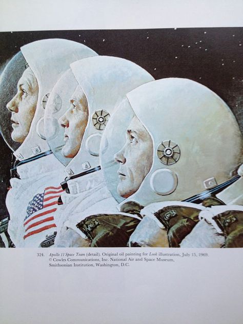 Norman Rockwell Apollo Astronauts Space Outer