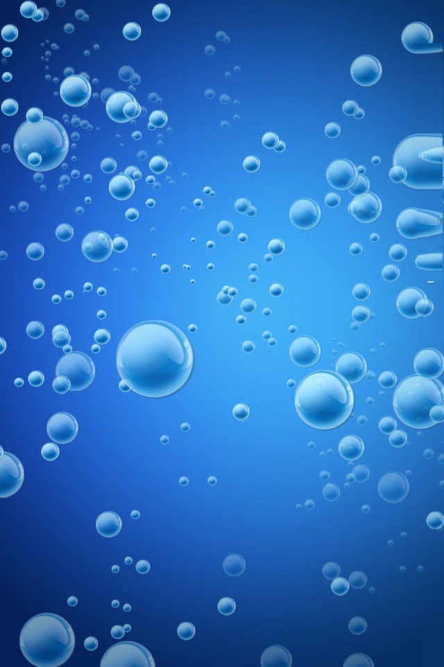 Water Bubbles iPhone Wallpaper