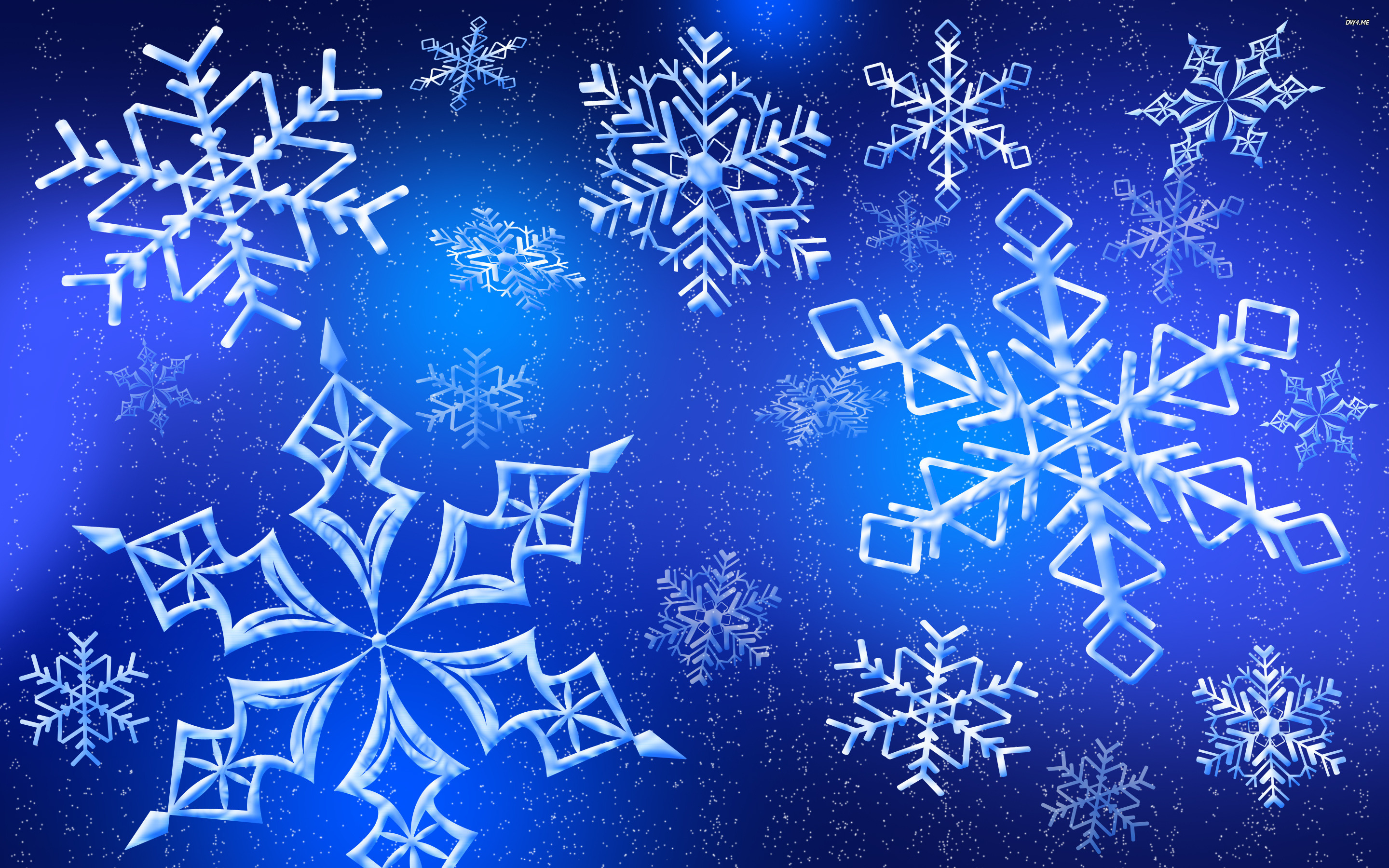 Snowflakes Wallpaper Digital Art