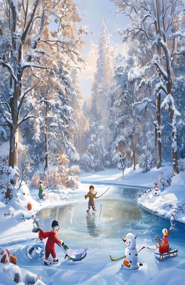 Pond Hockey Wallpaper