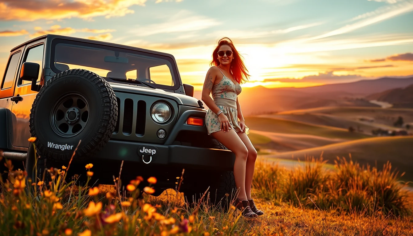 Jeep Wrangler Wallpaper With Chick