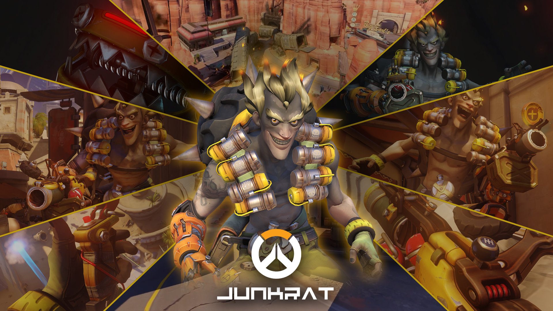 Junkrat Overwatch HD Wallpaper Background Image
