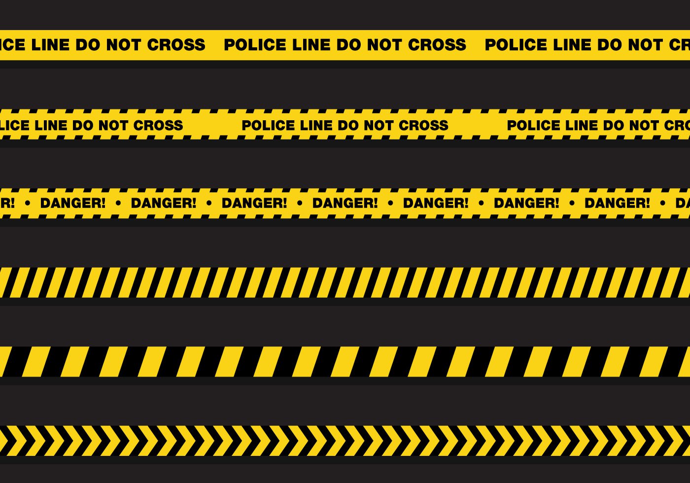 Vector Police Line Art Stock Graphics Image