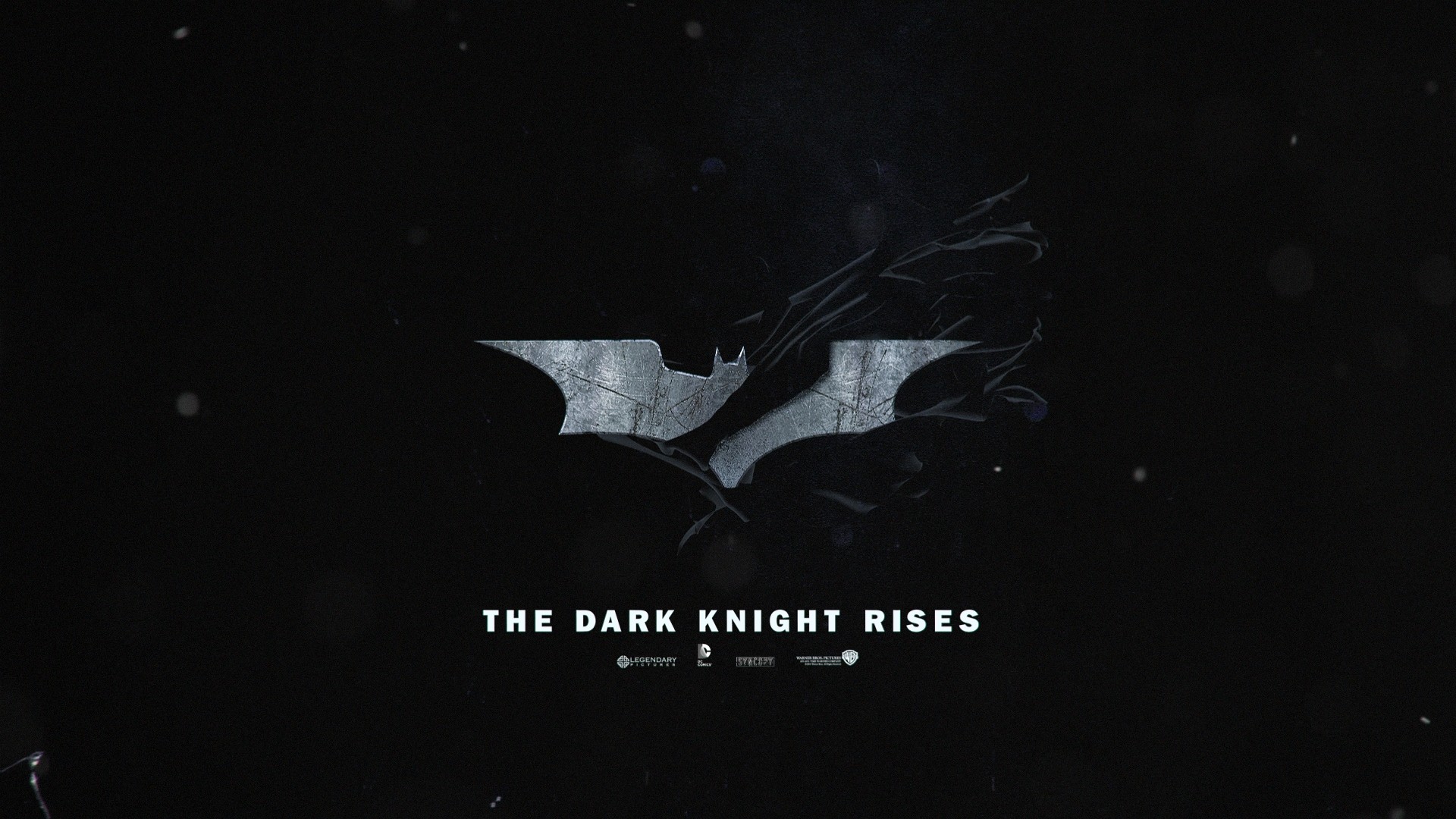 The Dark Knight Rises Black Background Batman Logo Wallpaper