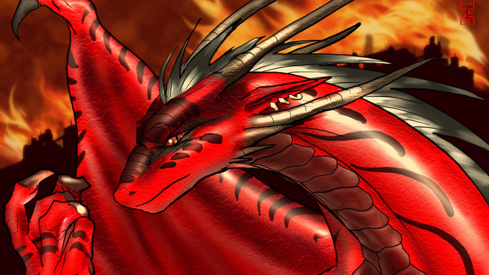 Red Dragon01 Dragons Wallpaper