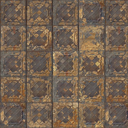 Home Collections Wallpaper American Tin Tiles Copper