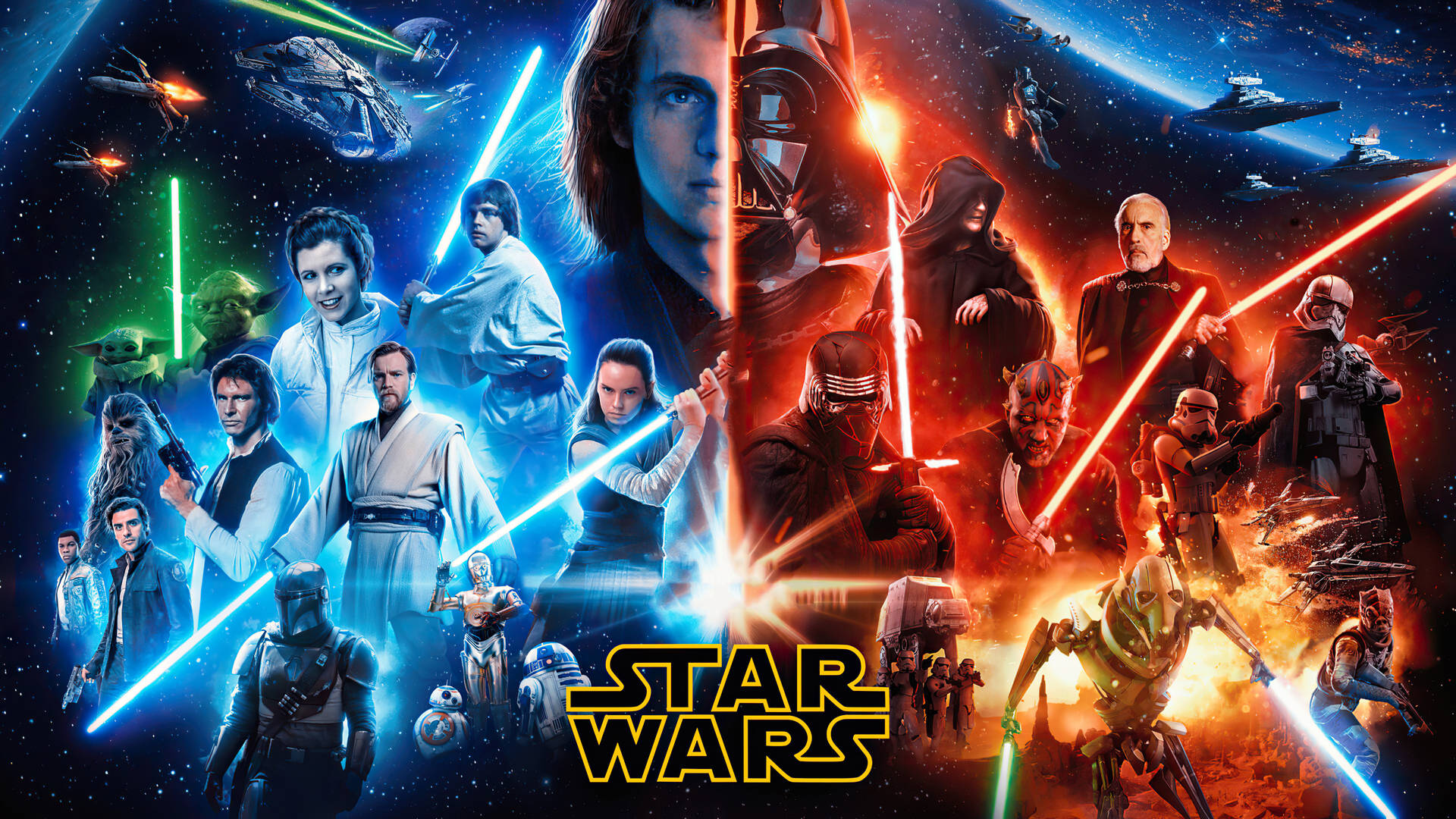 X Star Wars Cast Wallpaper