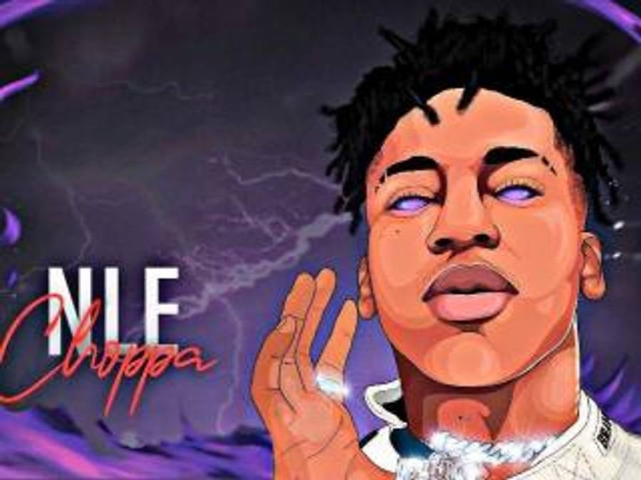 Nle Choppa Cartoon Wallpaper