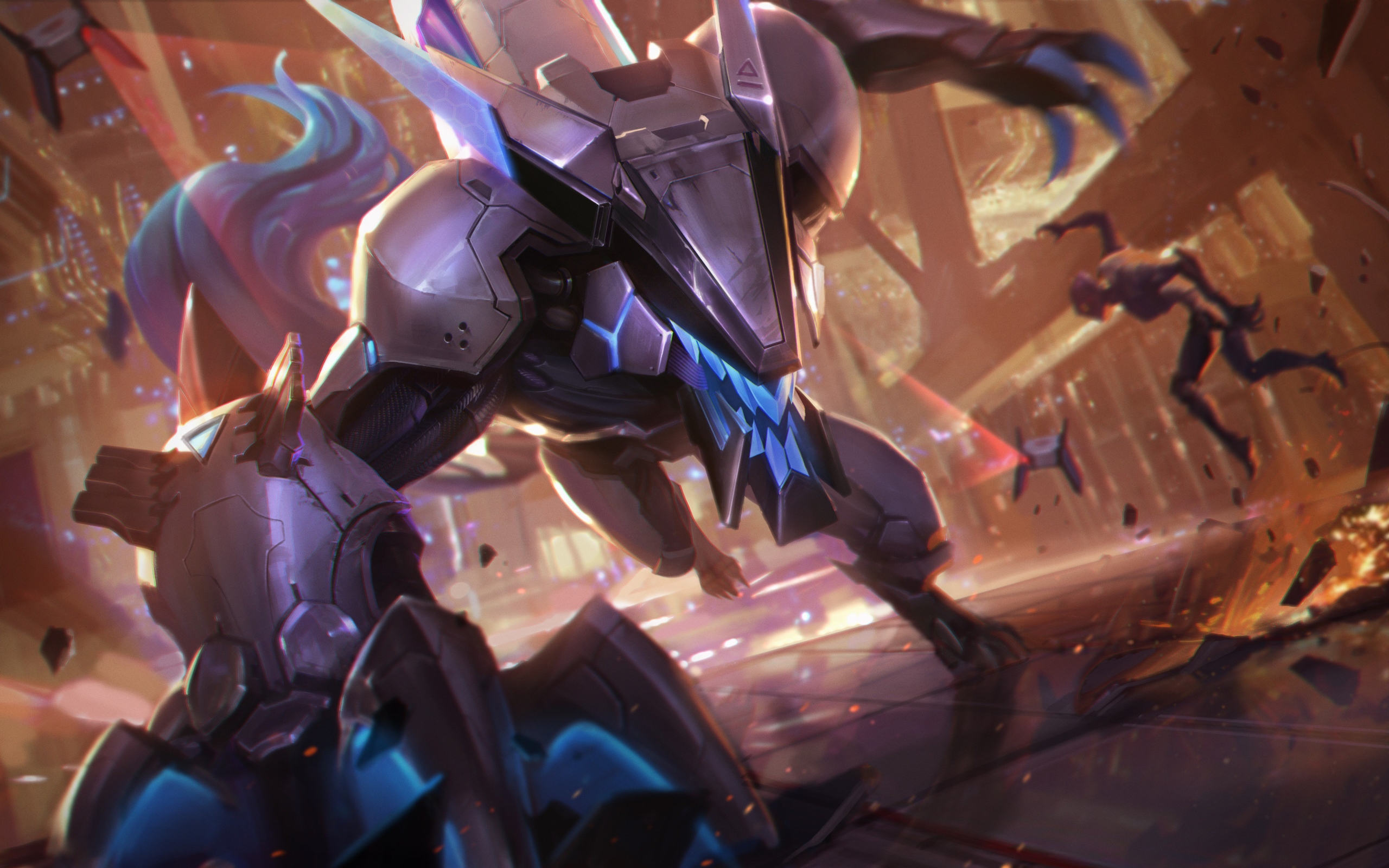 Wallpaper Of Video Game League Legends Warwick Background
