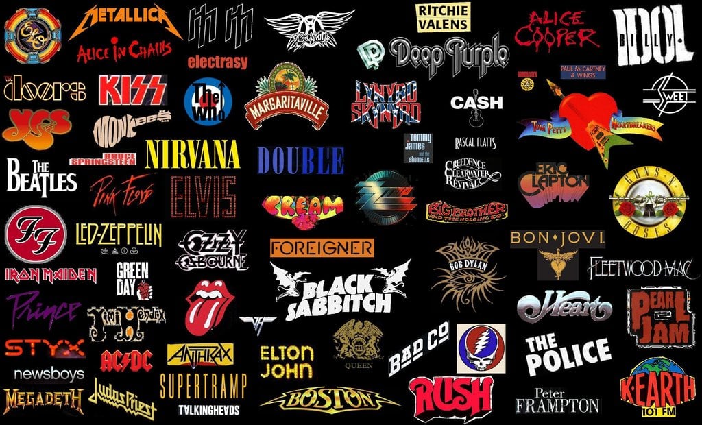 70s Rock Band Logos