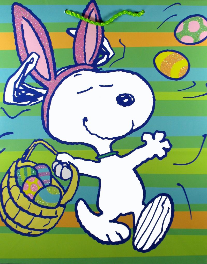 Snoopy Easter Gift Bag Snoopn4pnuts