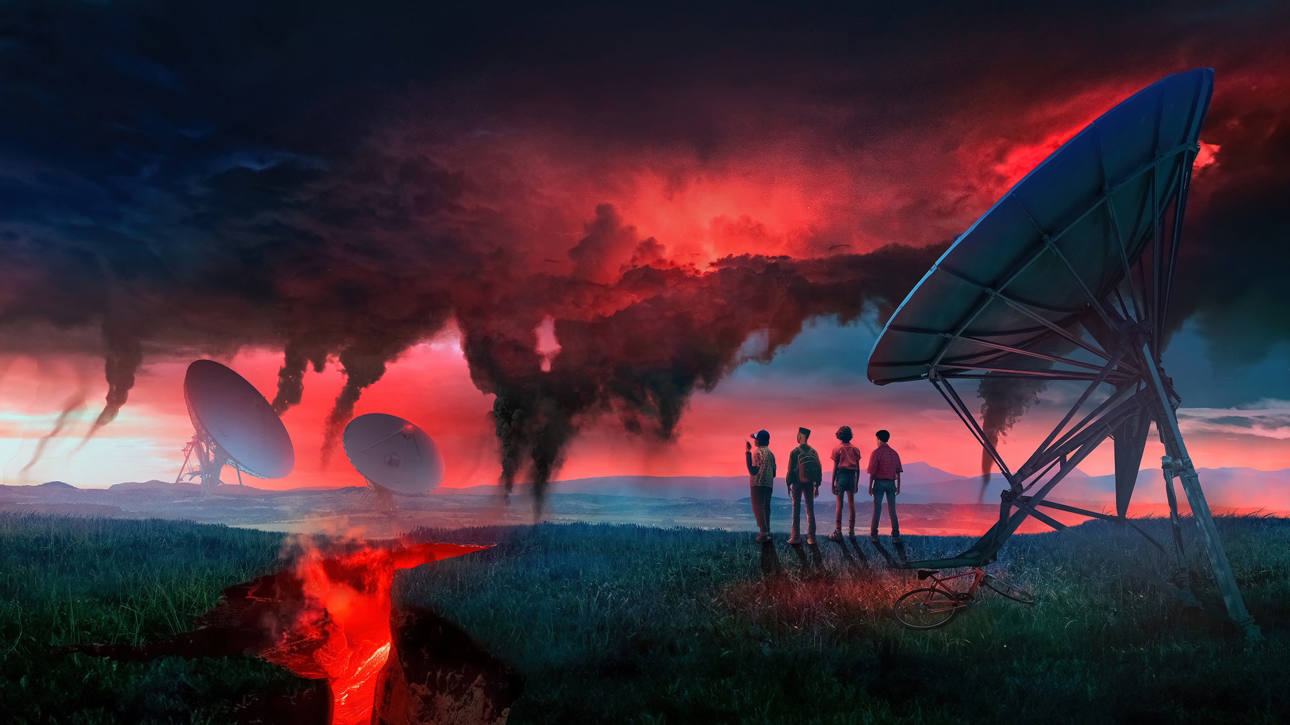 Stranger Things Wallpaper 4k Fan Art Digital Composition