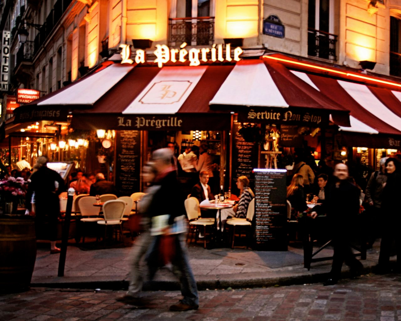 Paris Street Cafe Black Beyond My