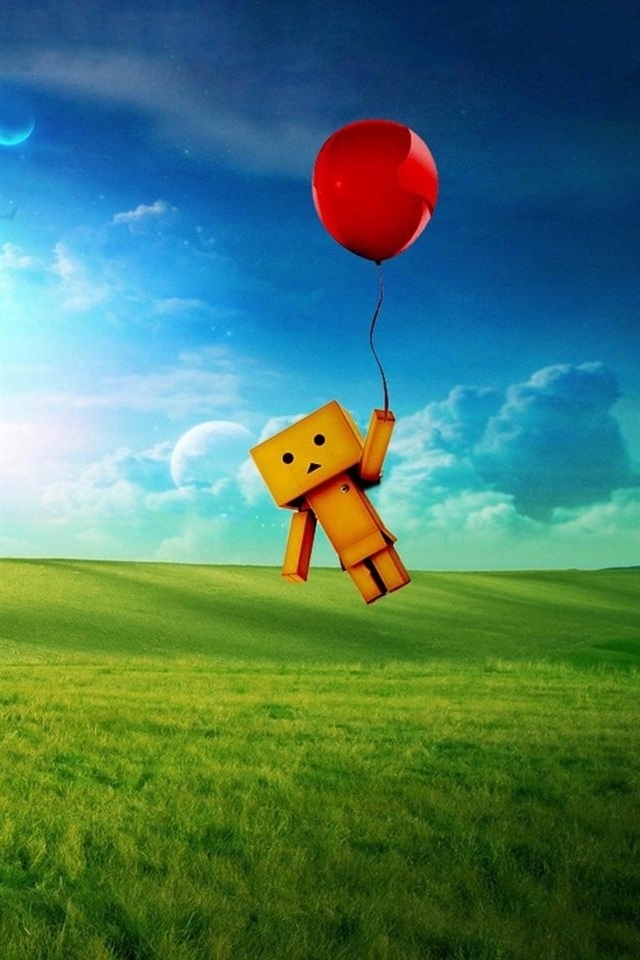 iphone 4s hd cute box flying iphone 4s wallpapers backgrounds