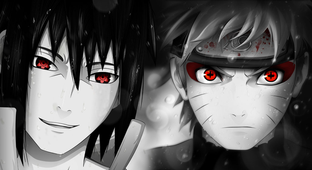 Naruto and Sasuke wallpaper by Simon0405 1024x559