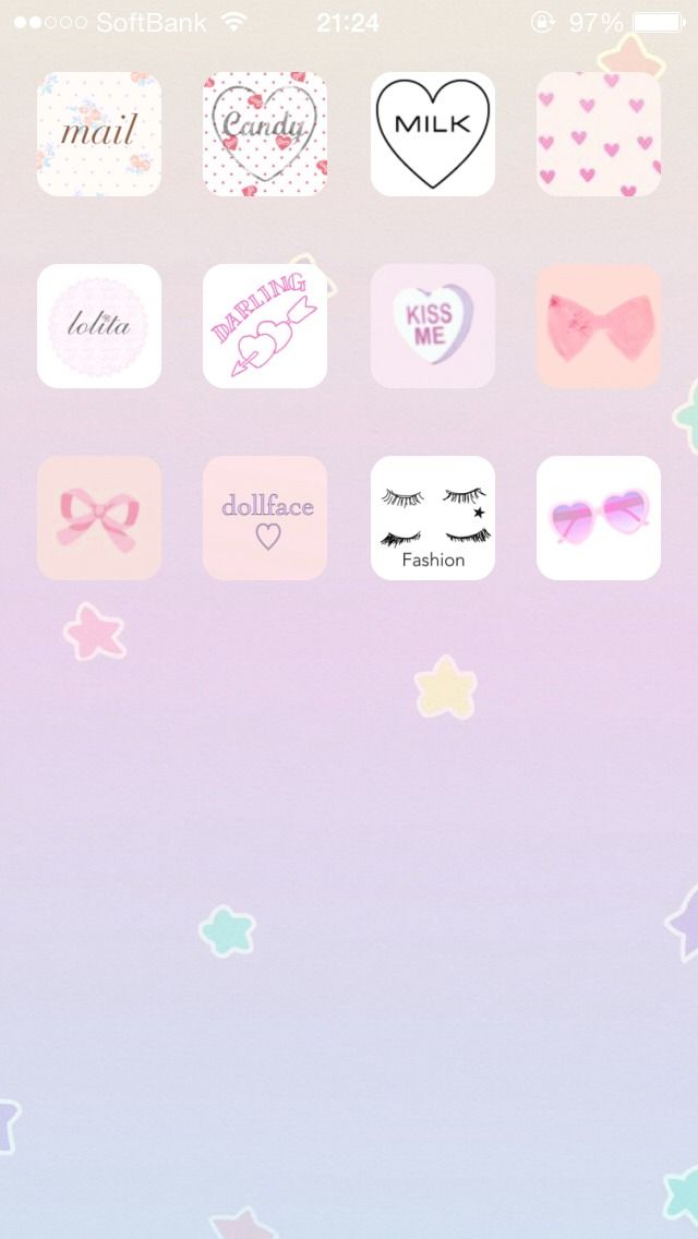 Cocoppa iPhone Cute Icon Wallpaper