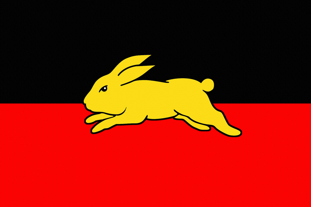 South Sydney Rabbitohs Aboriginal Flag Wallpaper V1