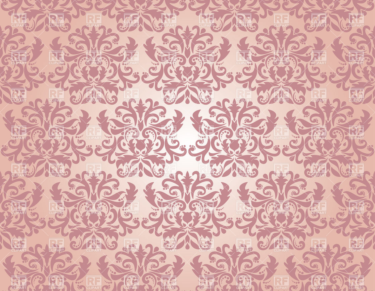 Seamless Pink Damask Pattern Background Textures Abstract