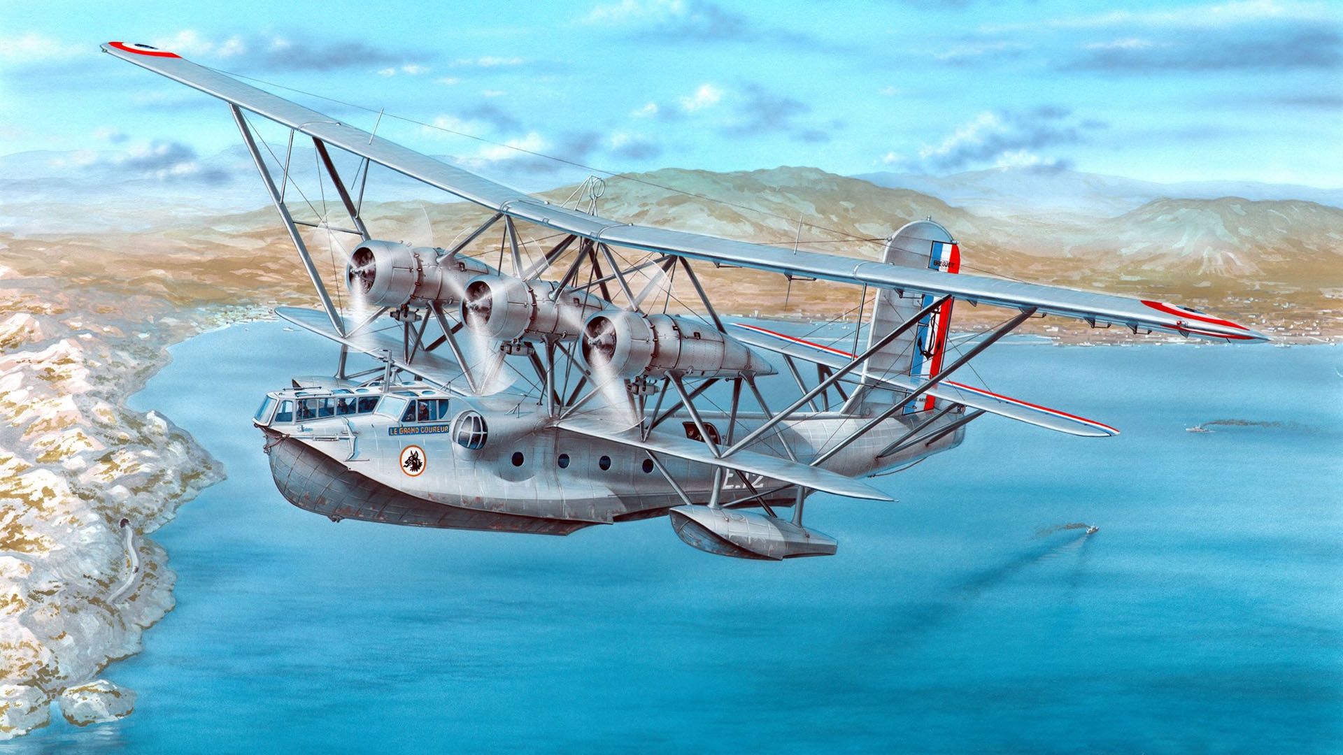 Wallpaper Breguet Br Artwork Vehicle Aircraft