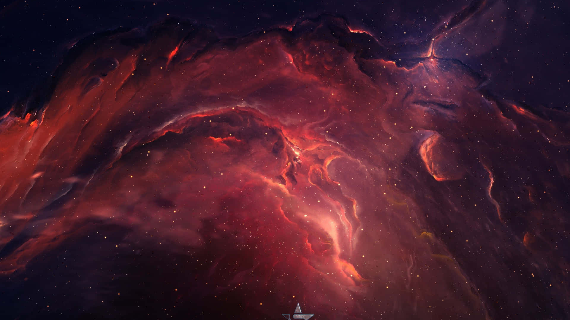 Outer Space Red 4k Wallpaper