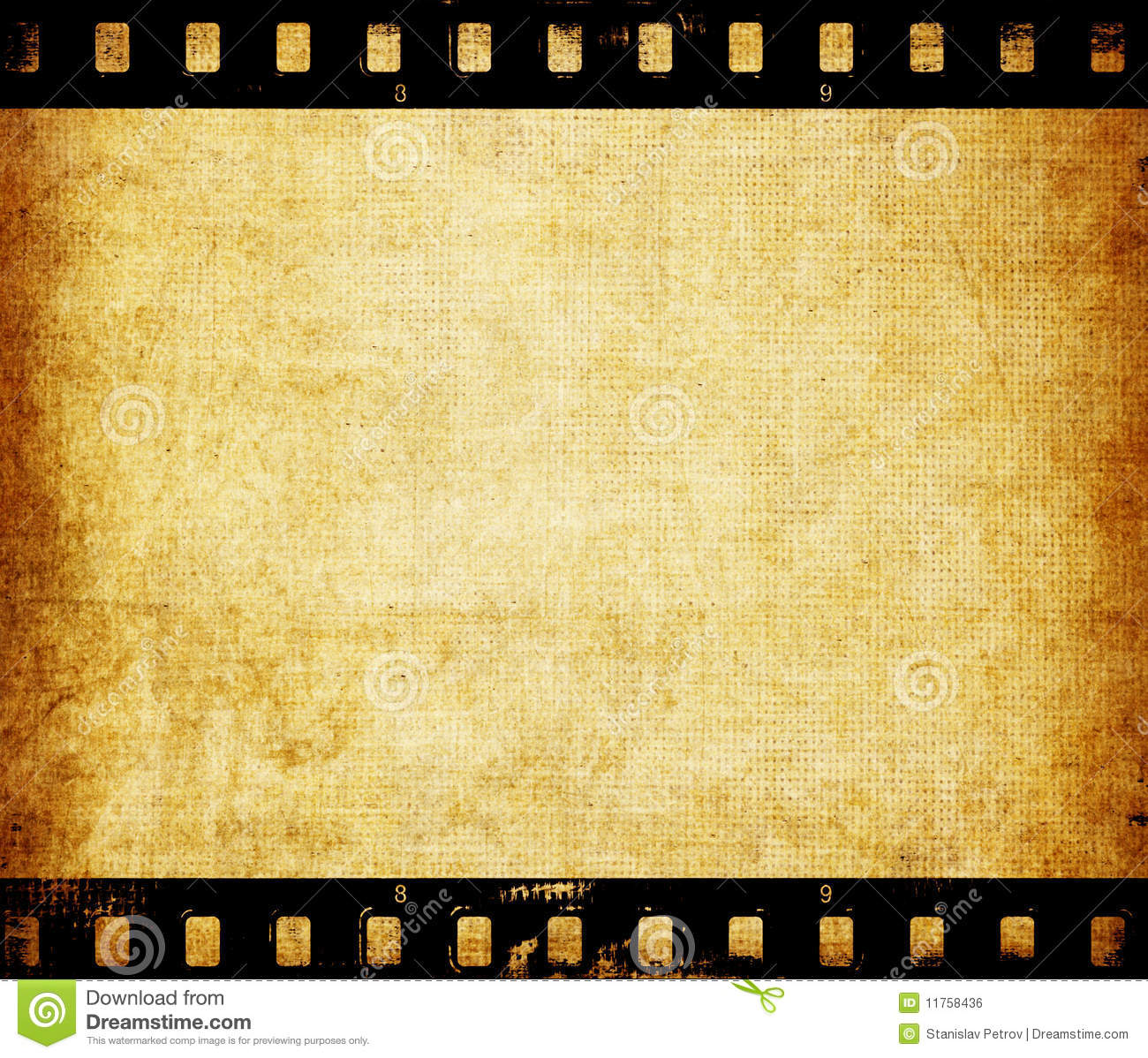 Film Strip Border Aged Wallpaper With