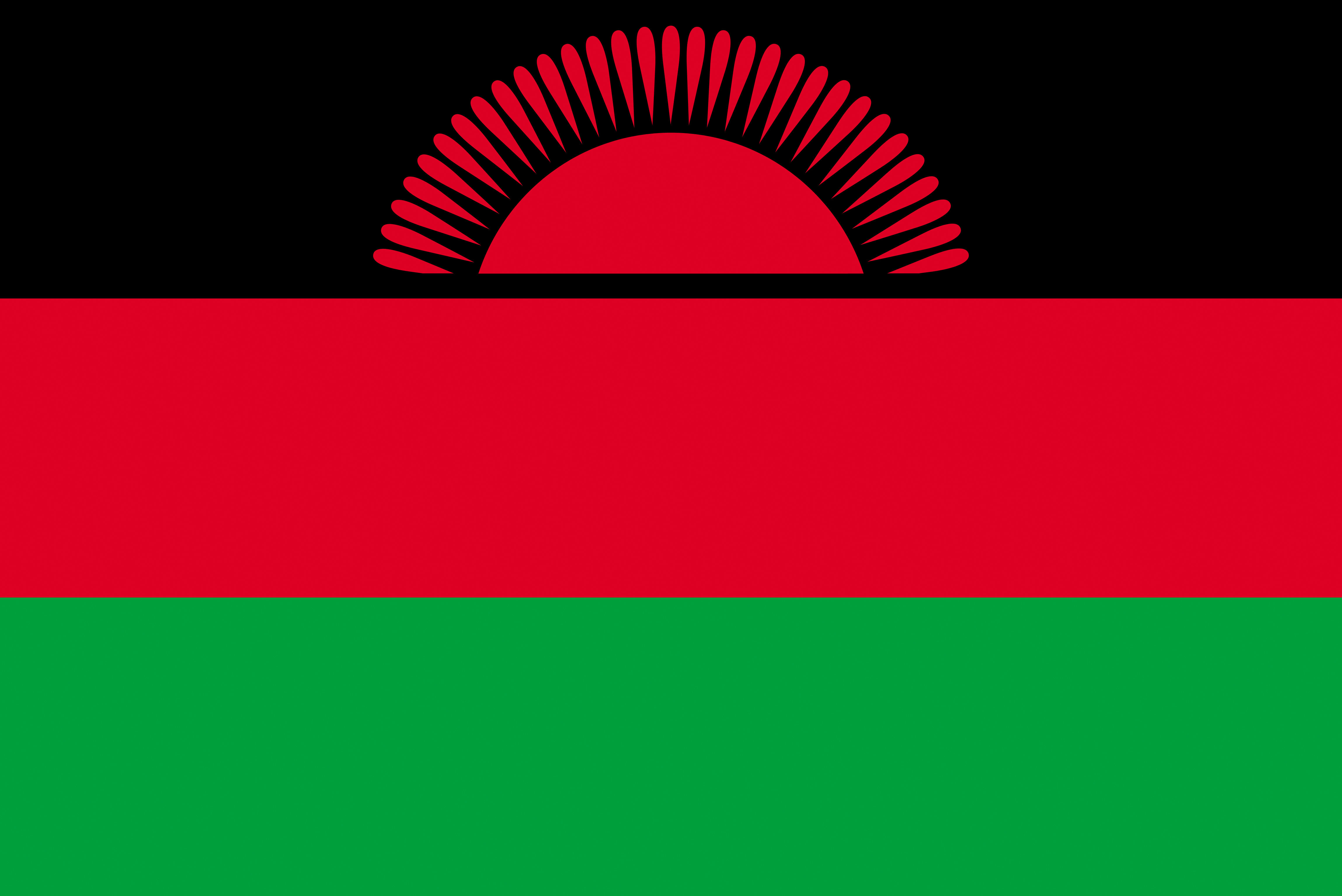 Photo Malawi Flag Stripes