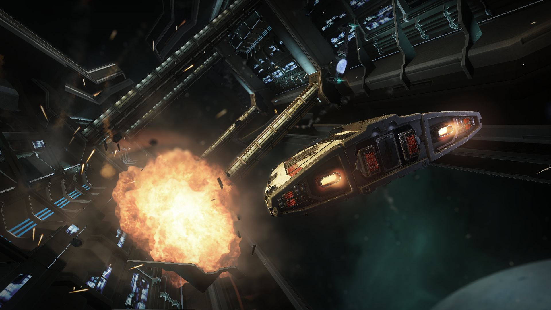 Elite Dangerous Sci Fi Spaceship Game Battle B Wallpaper