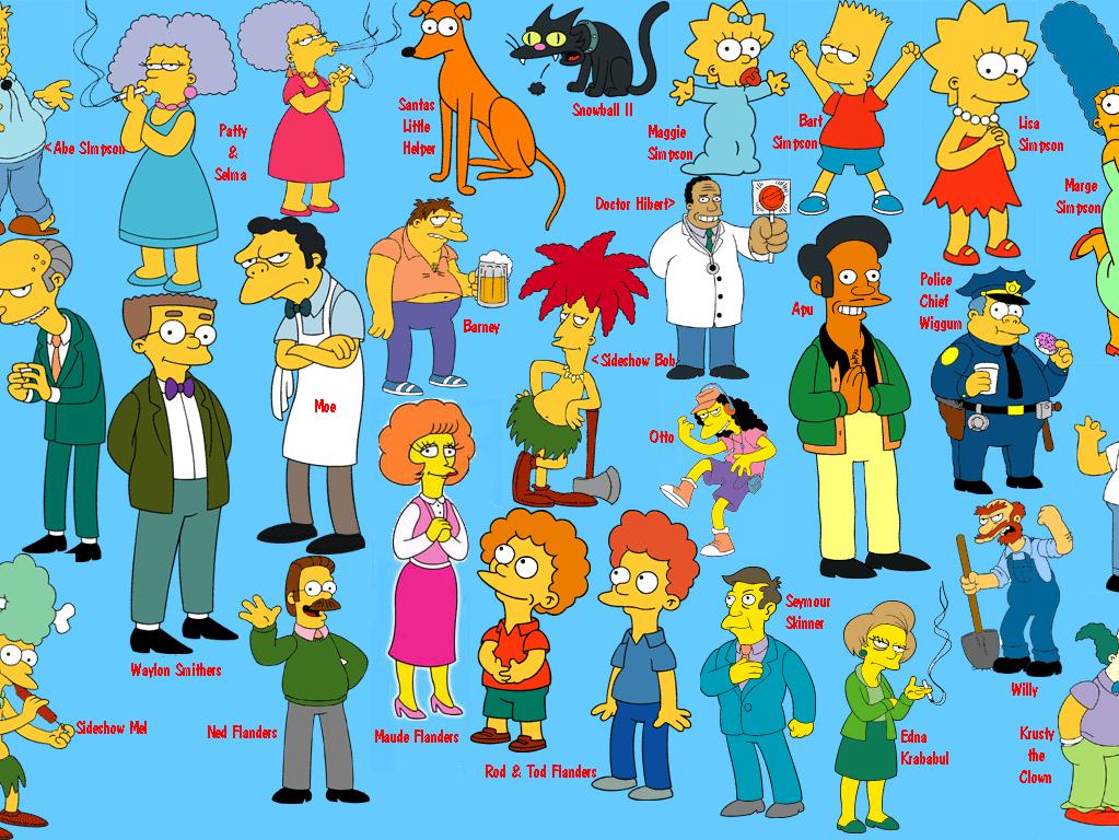  90 Simpsons Characters Wallpapers WallpaperSafari