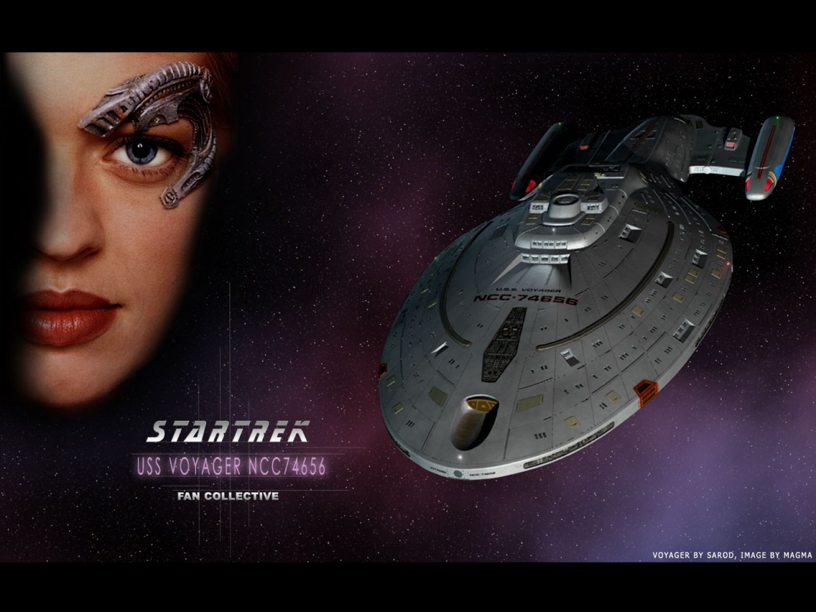 Star Trek Voyager Wallpaper Uss Ncc