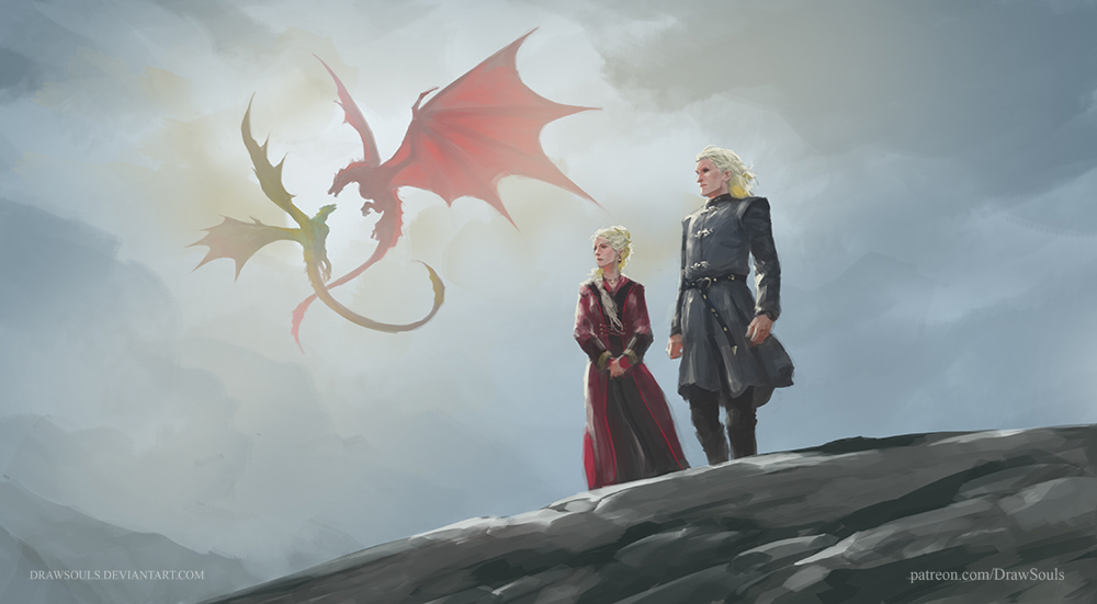 Daemon Targaryen And Rhaenyra By Drawsouls