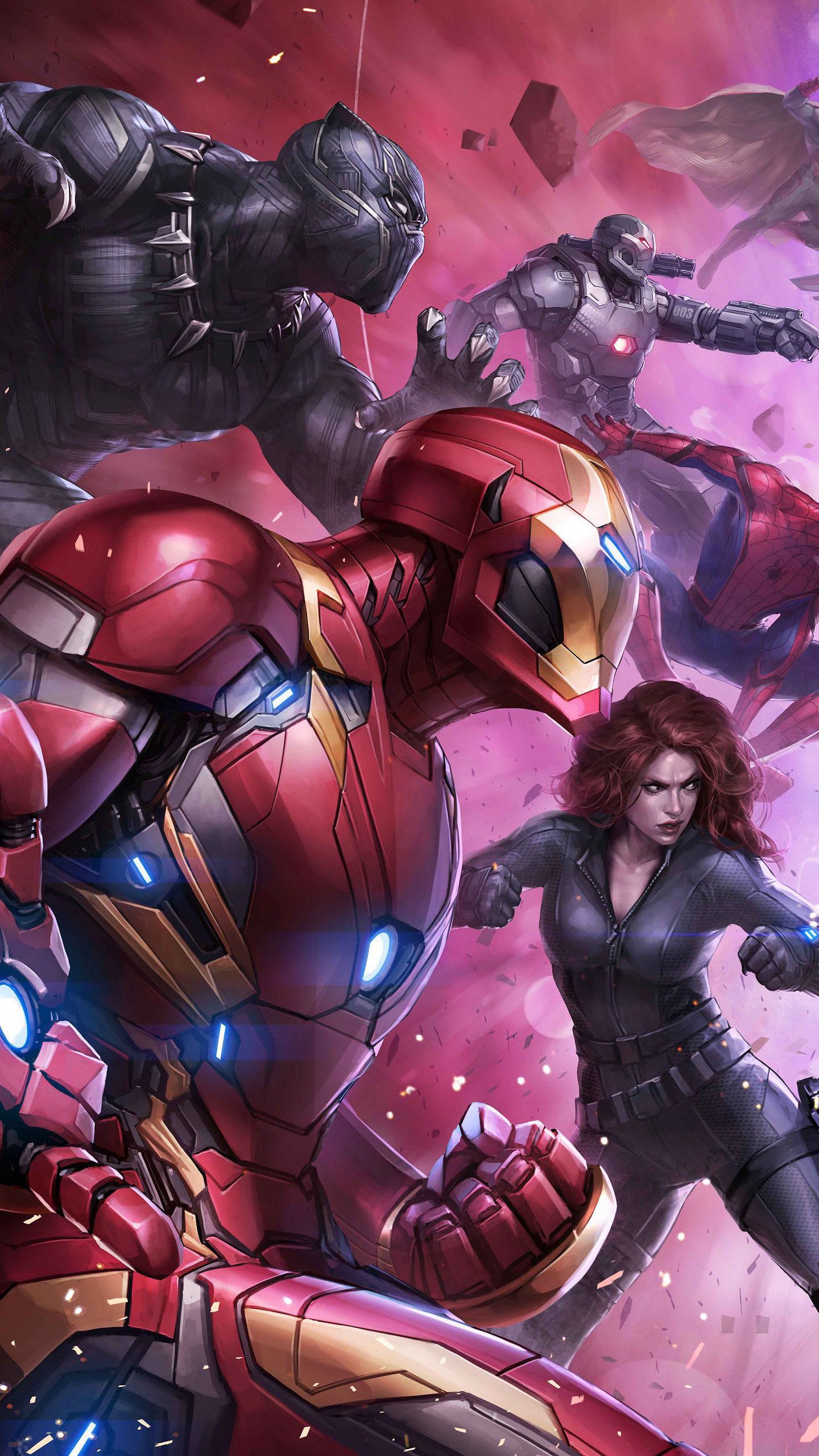 Team Iron Man And Captain America HD Superheroes Wallpaper