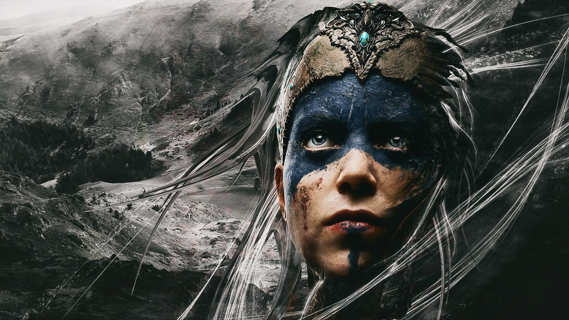 An image displaying the main character of the game Hellblade: Senua's Sacrifice which is available at less that 10 dollars during Steam Summer Sale 2023