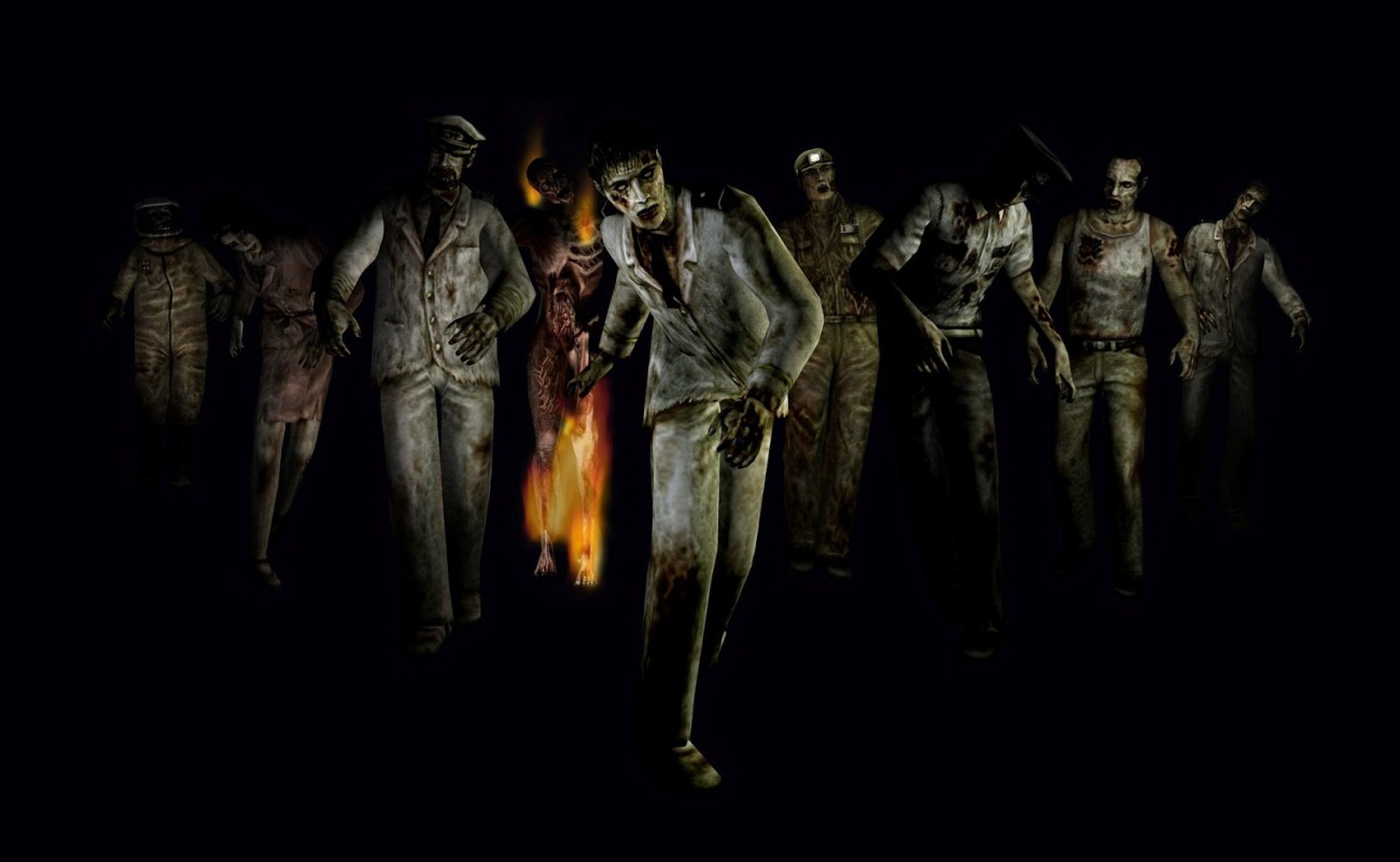 Zombie Wallpaper HD Black Background Resident Evil