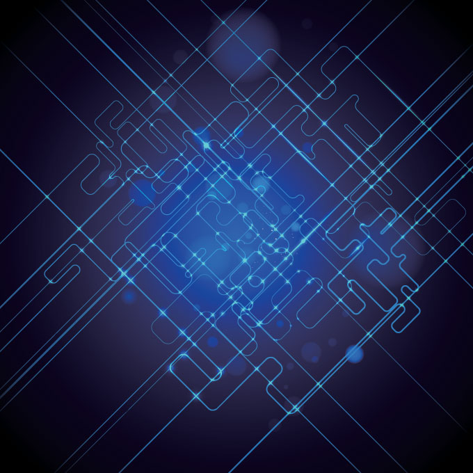 Abstract Blue Science Technology Background Free Free Vector
