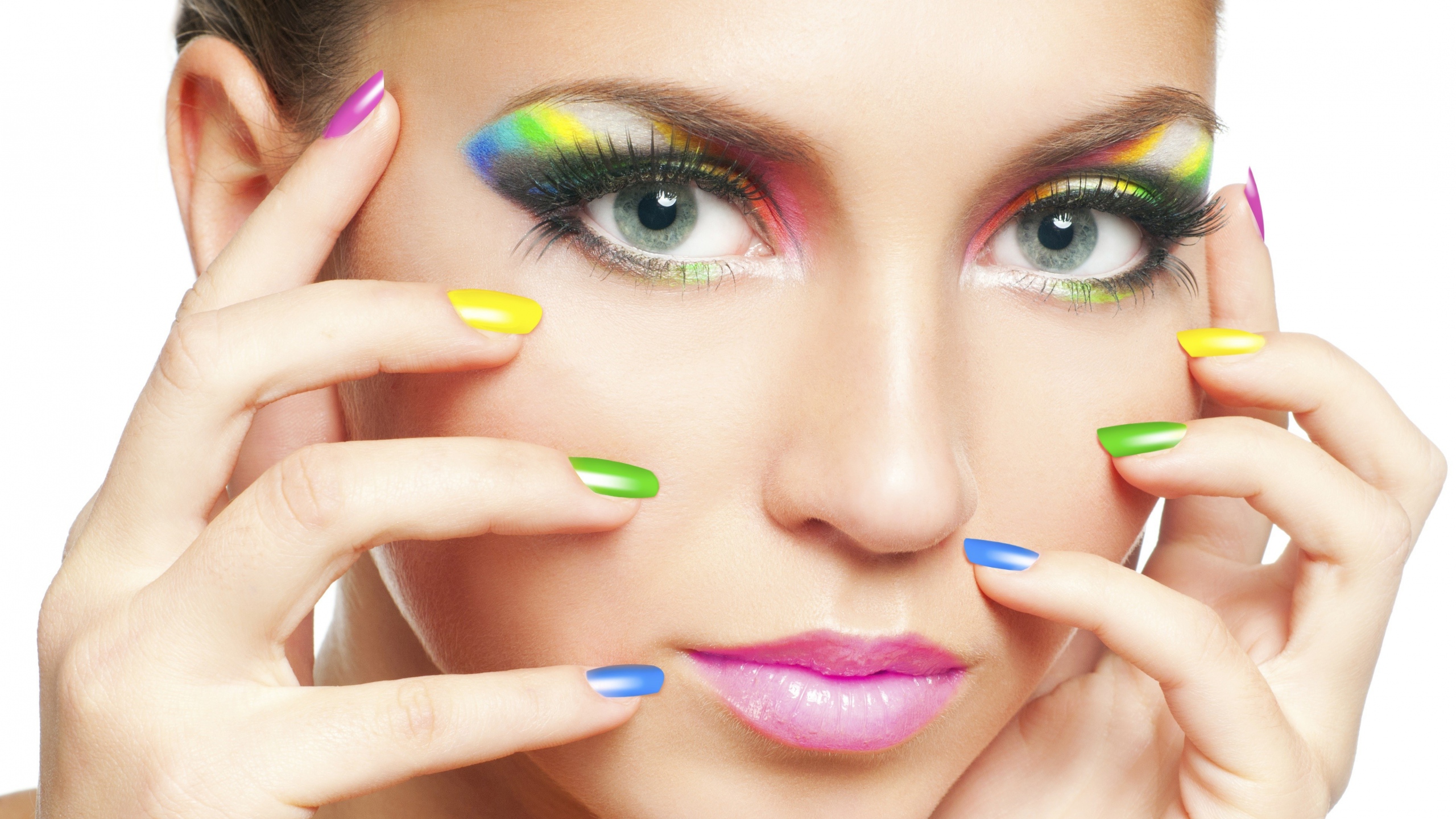 Wallpaper Girl Makeup Manicure Face Mac Imac