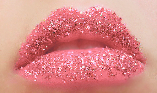 Pink Sparkling Lips Make Up Hawaii Kawaii