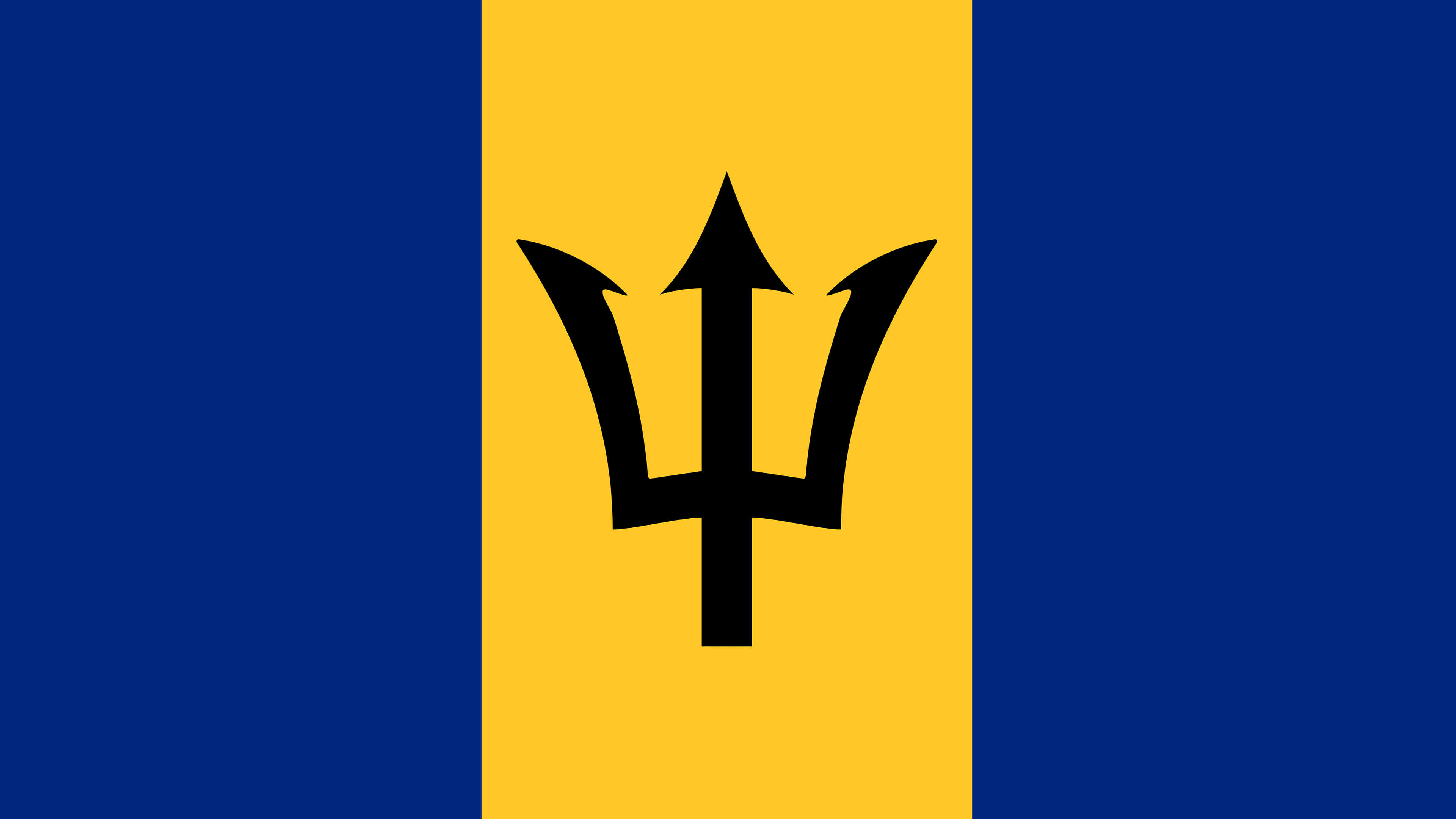 Barbados Flag UHD 4k Wallpaper