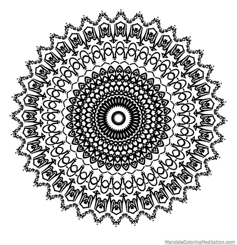 Mandala Black And White Photo Sharing