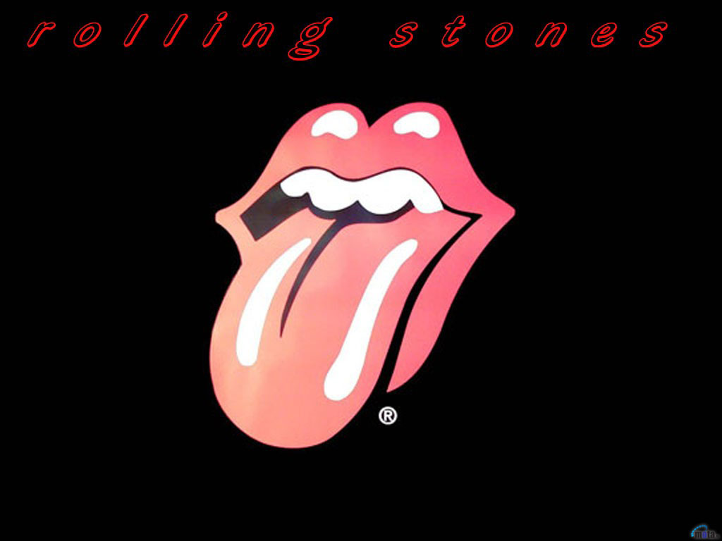 Wallpaper black lips Rolling Stones tongue The Rolling Stones 1024x768